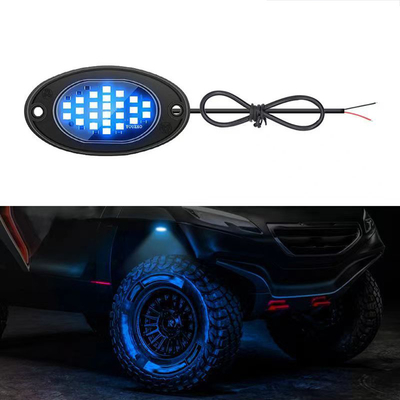 12V Wasserdichtes Fahrgestell Licht 2835 LED Einfarbiges Reinweiß 24 LED Felslicht Für Lkw Jeep ATV UTV Offroad Underglow